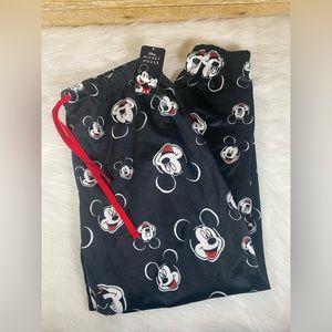 NWT Disney Mickey Mouse sz L Polyester Pajama Pants Sleepwear